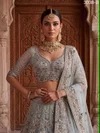 3038 A and B Premium Net Embroidery Designer Lehenga Choli
